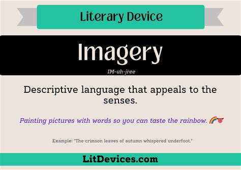 Imagery Poetic Device
