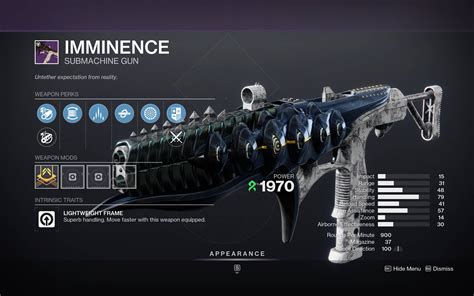 Imminence God Roll