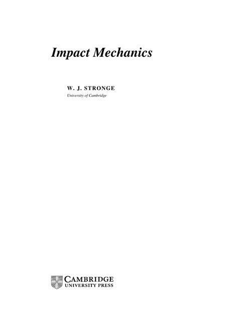 impact mechanics pdf