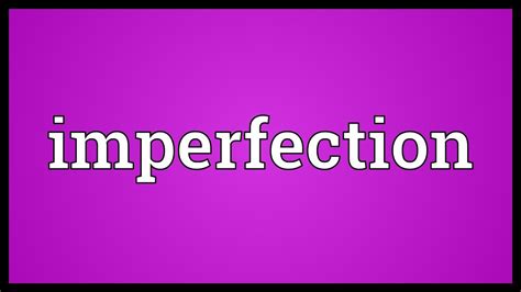 imperfection-뜻