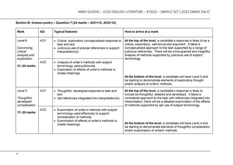 imperial case mark scheme