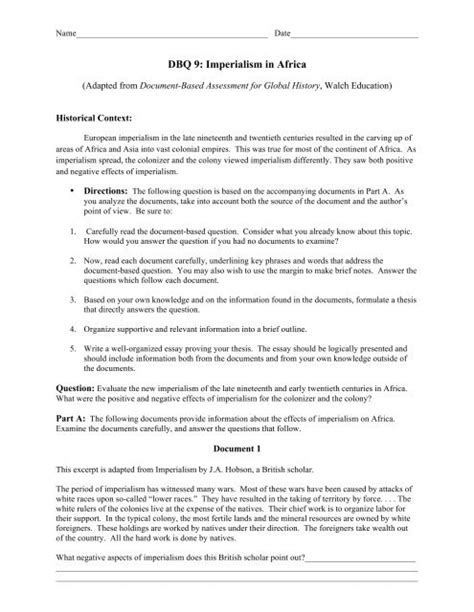 Full Download Imperialism Dbq Answers 