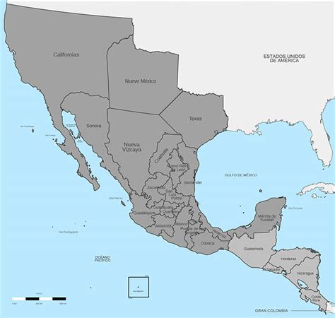 Imperio Mexicano Mapa
