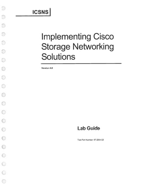 Implementing Cisco Storage Networking Solutions 3