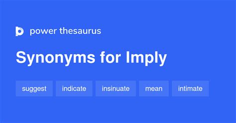 Imply Synonym
