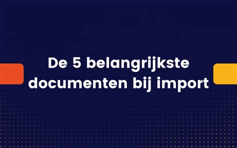 import documenten