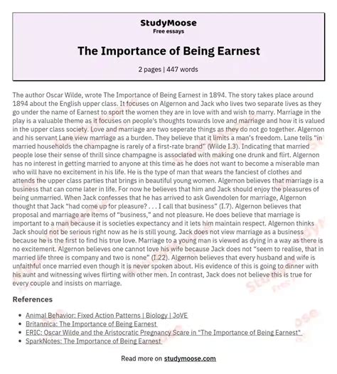 Importance Of Being Earnest Essay Essay Example The Importance Of Being Earnest Worksheet - The Importance Of Being Earnest Worksheet
