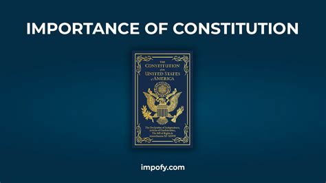Importance Of Constitution