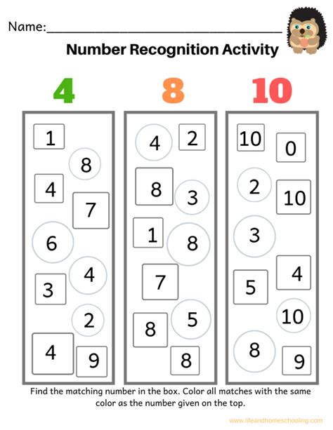 Importance Of Number Recognition Worksheets Holiday Kindergarten Number Recognition Worksheets - Kindergarten Number Recognition Worksheets