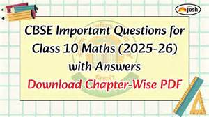 Important Questions For Class 10 Science