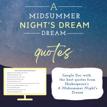 Important Quotes From A Midsummer Nights Dream