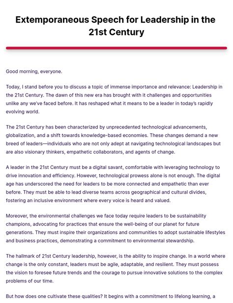 Important Speeches Of The 21st Century