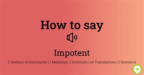 impotent pronunciation | Impotent Pronunciation Study PDF Garuda Edu Gratis