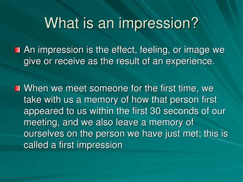 impression meaning
