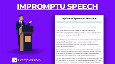 Impromptu Speech Attention Getter Examples