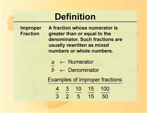 Improper Fractions Define Business Terms Making Improper Fractions - Making Improper Fractions