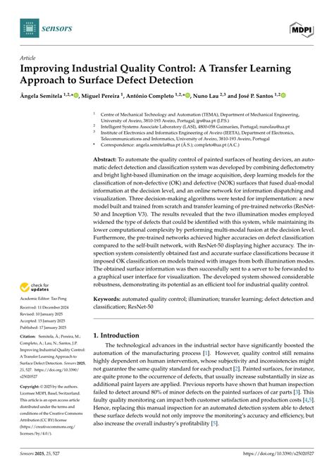 Read Online Improving Surface Defect Detection For Quality Assessment 