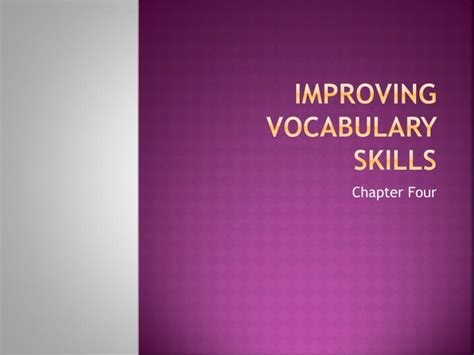 Download Improving Vocabulary Skills Chapter 1 