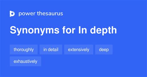 In Depth Thesaurus