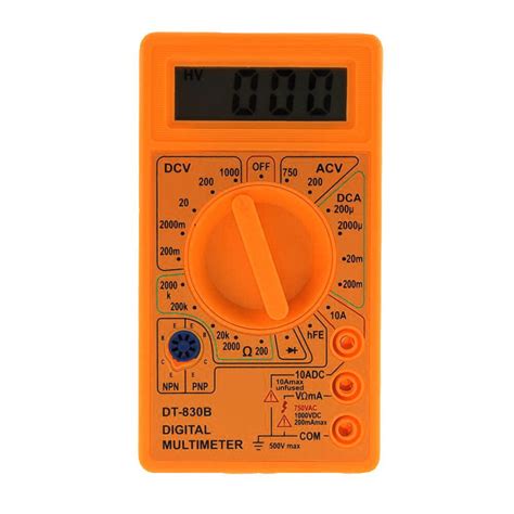 in how to use dt830b digital multimeter