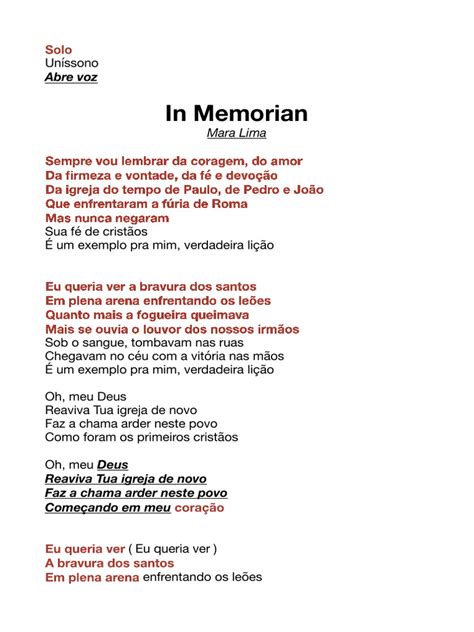 In Memorian Letra