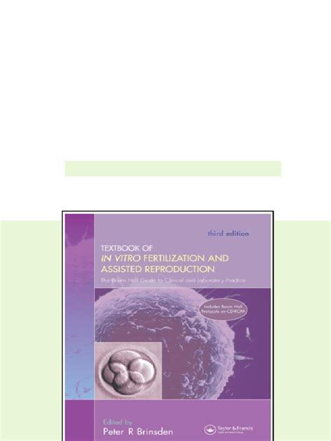 in vitro fertilization a textbook of current and