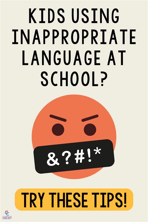 Inappropriate Language At School