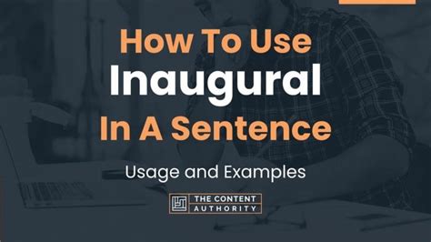 inauguration in a sentence Sentence examples by Cambridge …