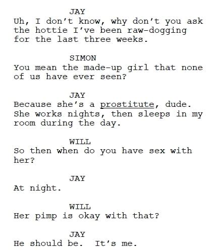 Download Inbetweeners Script 