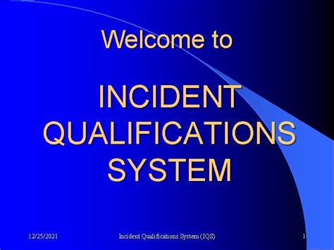 incident qualification system 50