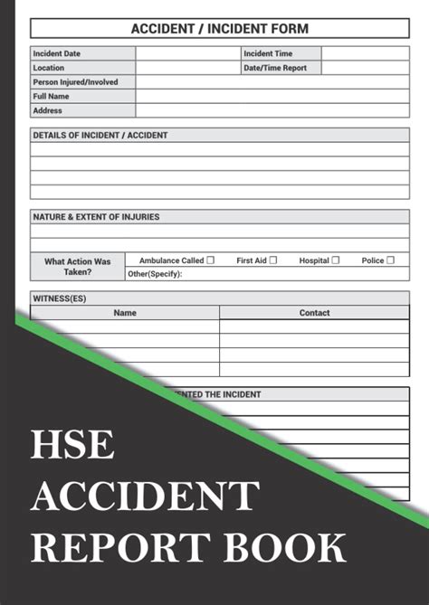 Full Download Incident Log Large Notebook Template For Businesses Accident Incident Record Log Book 
