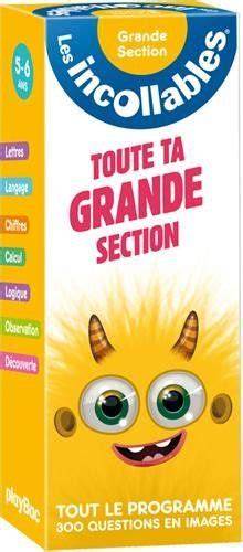 incollables toute ma grande section cahier de vac