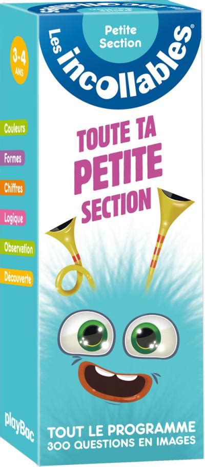 incollables toute ma petite section cahier de vac