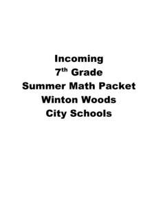 Incoming 7th Grade