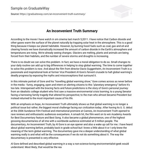 Inconvenient Truth Essay Persuasive Reviews With Expert An Inconvenient Truth Worksheet Answers - An Inconvenient Truth Worksheet Answers