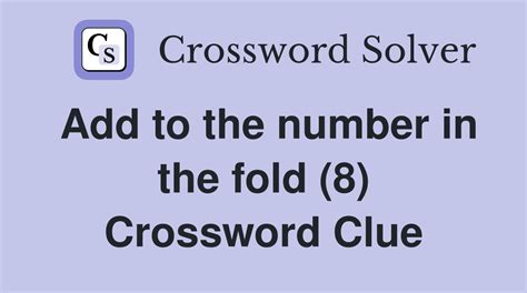 increasing twofold (8) Crossword Clue Wordplays.com