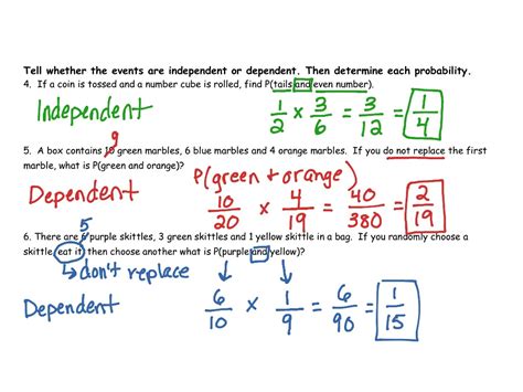 Independent And Dependent Events Mathematical Mysteries Dependent And Independent Math - Dependent And Independent Math