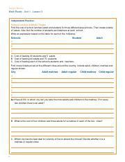 Read Online Independent Practice Answers 