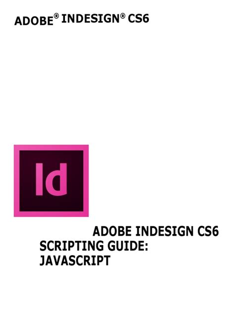 Indesign Cs6 Scripting