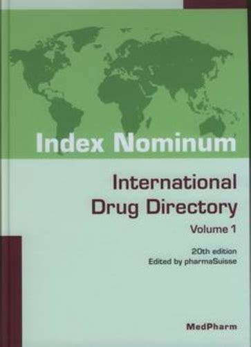 Download Index Nominum International Drug Directory 2 Volume Set 20Th Edition With Cd Rom 