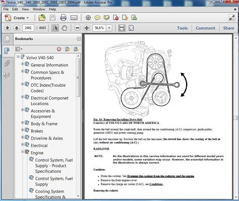 Read Index Of Volvo Service Manual 
