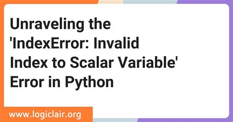 Image related to indexerror-invalid-index-to-scalar-variable-python
