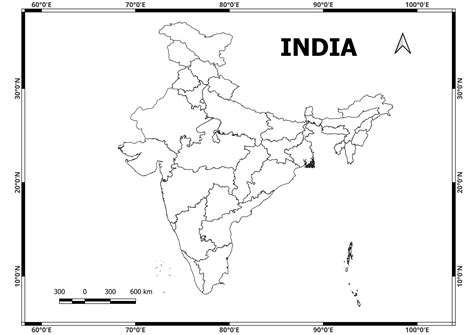 India Blank Map Pdf