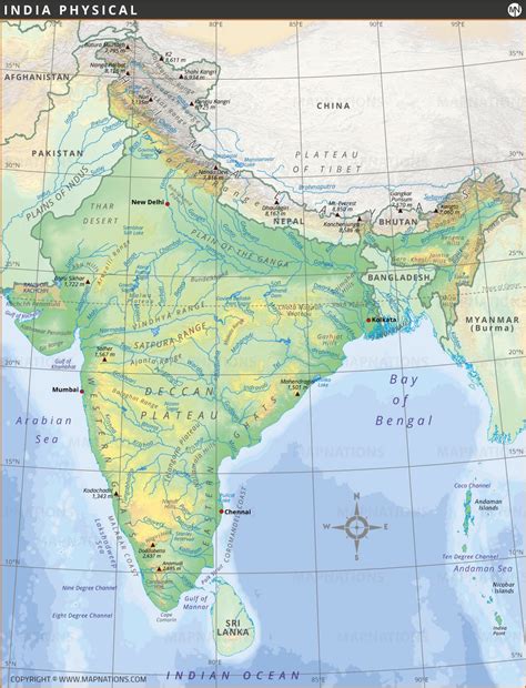 India Geographical Map Pdf