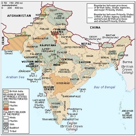 India Map Before Partition