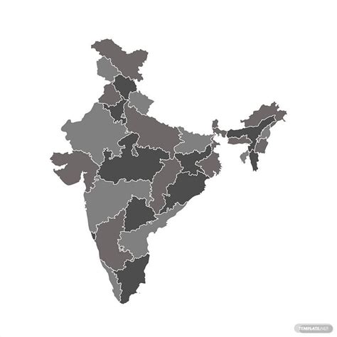 india political map. Eps Illustrator Map Vector World Maps