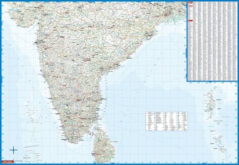 India South Sudindien Borch Map India South Mumba