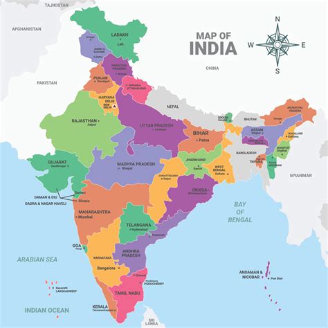 India With Cities
