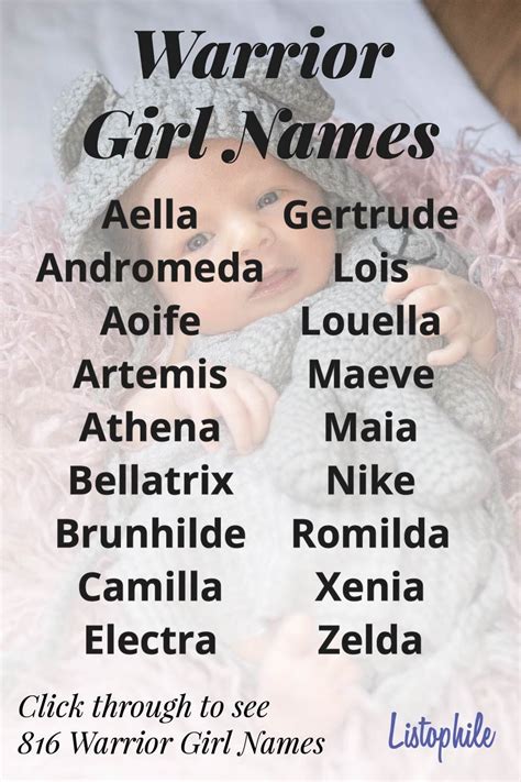 indian baby girl names meaning warrior princess