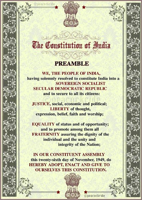 indian constitution poster images